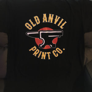 Old Anvil Logo Screen Printed T-Shirt