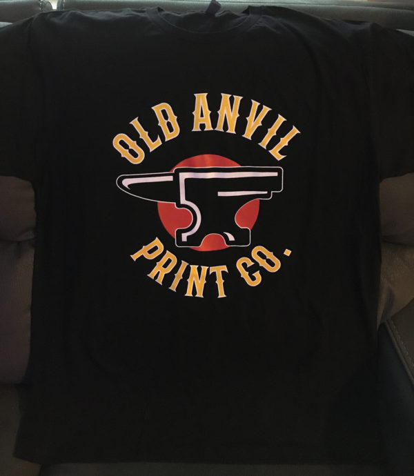 Old Anvil Logo Screen Printed T-Shirt